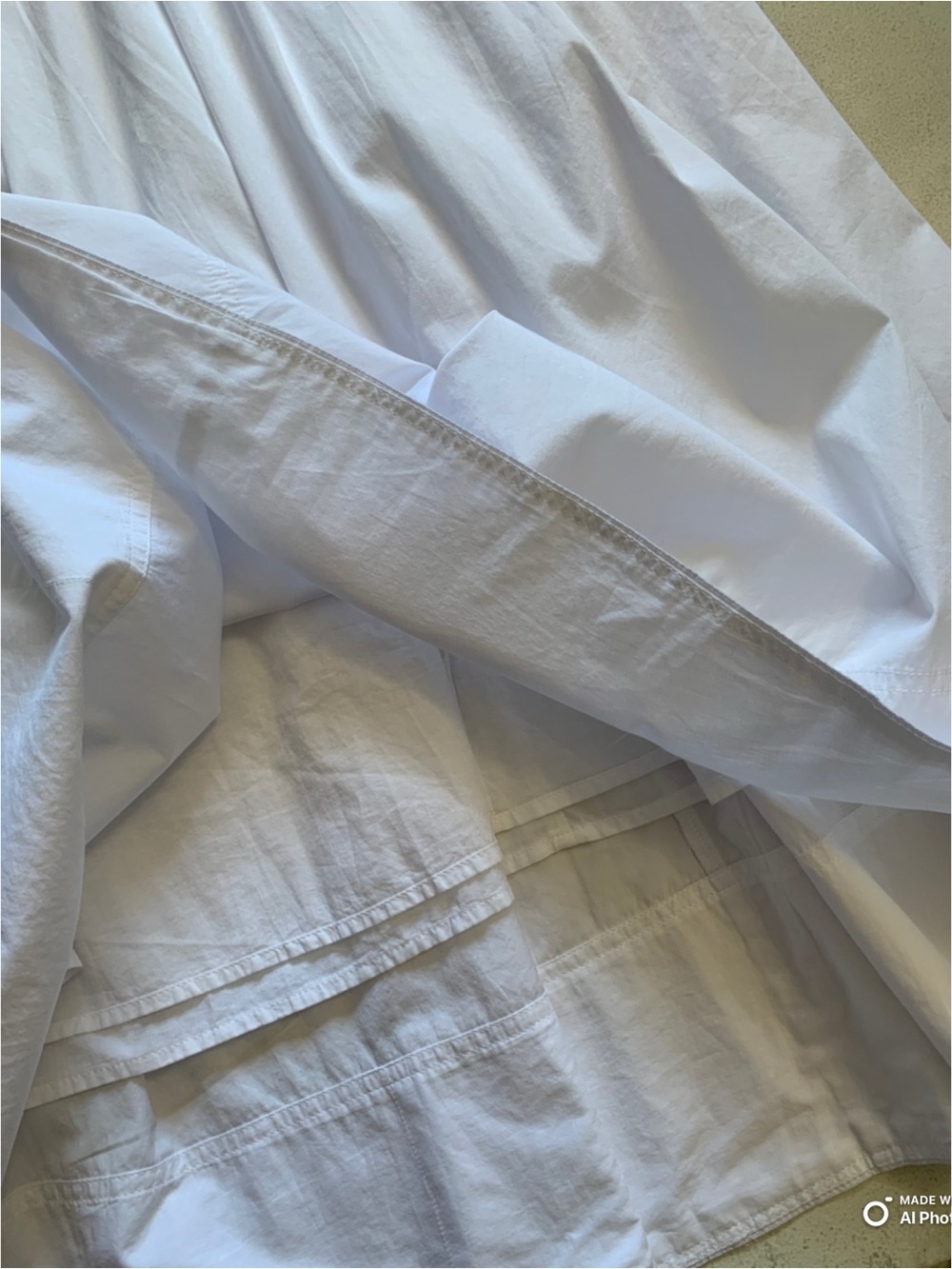 Madewell White Poplin Seamed Maxi Dress Size 14 NWT White Cotton Summer Dress - Picture 12 of 17